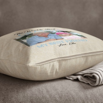 Luxury Personalised Photo Cushion - Inner Pad Included - World's Best Granda friend